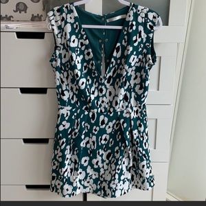 Leopard print romper